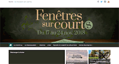 Desktop Screenshot of fenetres-sur-courts.com