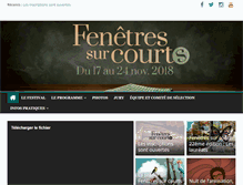 Tablet Screenshot of fenetres-sur-courts.com